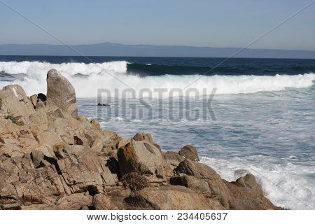 This Is An Image Of The Incoming Tide Along The Coast Of
Pacific Grove, California.