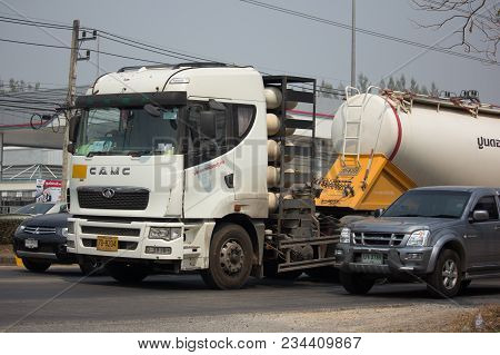 Camc And Cng Tank Of  Trailer Truck