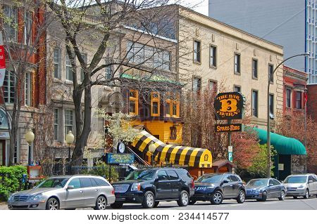 Montreal - May 3, 2009: Historic Building On Rue Guy Near Rue Sainte-catherine In Montreal, Quebec, 