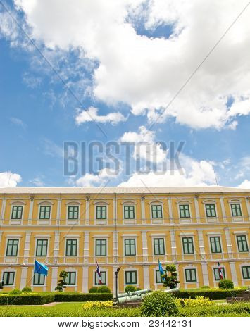 Gammel stil bygning med ny farve, Bangkok, Thailand