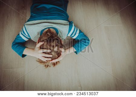 Stressed Child, Desparation And Depression, Mental Problems