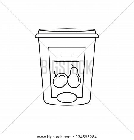 Syrup Icon. Outline Syrup Vector Icon For Web Design Isolated On White Background