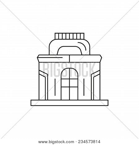 Pavilion Icon. Outline Pavilion Vector Icon For Web Design Isolated On White Background