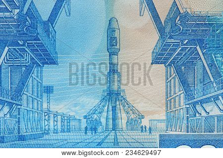 Two Thousand Rubles With One Banknote. New Russian Banknote In Two Thousand Rubles In 2017. Cash Pap
