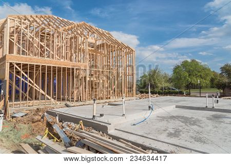Slab On Grade Foundation Concrete For Timber Frame House In Usa