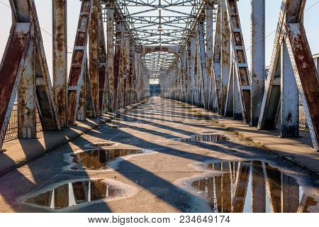 The Historic Bridge In Tczew. Poland, Europe.