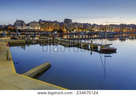 Athens, Greece - April 3, 2018: Evening View Of Zea Marina In Athens, Greece On April 3, 2018.