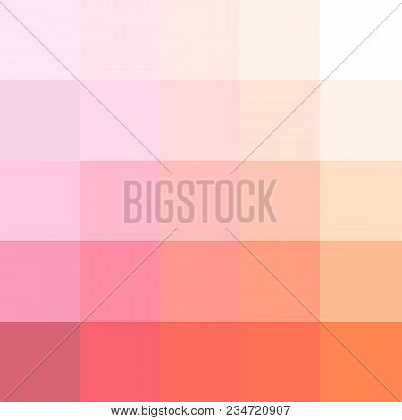 Abstract Pattern In Flat Style. Red Colors. Vector Illustration
