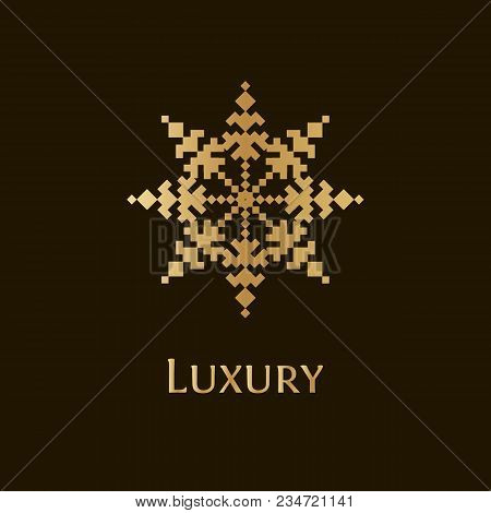Cross Stich Pattern In Flat Style. For Textile, Print, Original Design. Vector Illustration