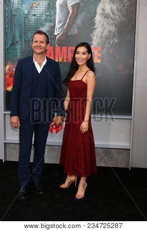 LOS ANGELES - APR 4:  Sebastian Roche, Alicia Hannah at the 