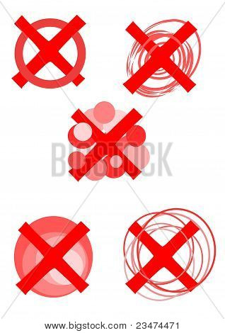 Rechazado símbolos - Vector