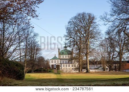 Fredensborg, Denmark - January 02, 2017: Exterior View Of Fredensborg Palace Which Is Spring An Autu