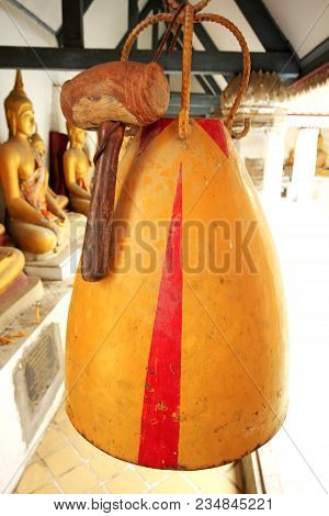 The Big Gold Bell Was Hanging And The Hammer.