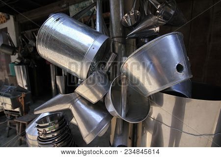 The Device Is Made From Galvanized Sheet Connection.