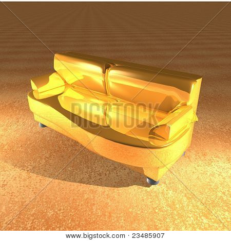 Overgilded pohovka