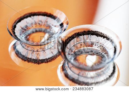 Gray Contact Lenses Very Close