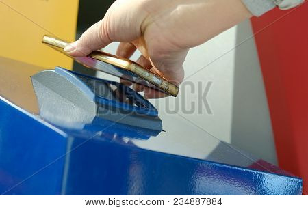 Self-check-in With A Barcode Reader And Printout Of A Boarding Pass