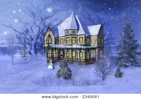 Vinter hus