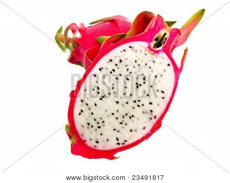 Røde Dragon frugt isoleret