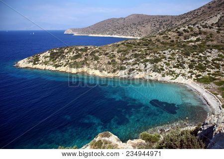 Beautiful Beach Beside Knidos (cnidus) Ancient City In Datca, Mugla Turkey