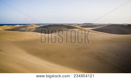 Dunes Of Maspalomas On The Island Of Gran Canaria, Spain