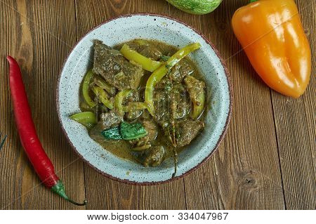 Caldillo Durangueno Traditional Beef Stew From Durango, Mexico
