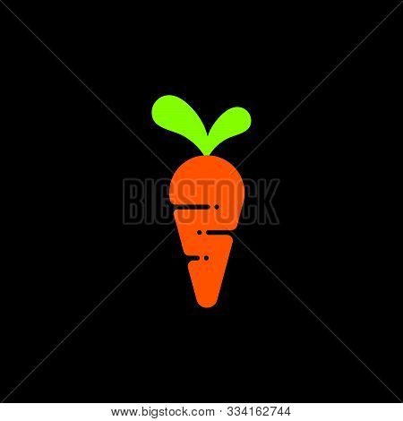 Simple Carrot Design Symbol Logo Vector Unique Concept