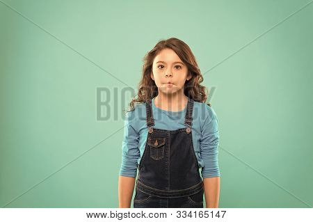 Funny Grimaces. Girl Artistic Kid Practicing Acting Skill. Enter Acting Academy. Playful Teen Model.