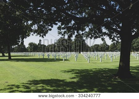 Normandy American Cemetery and Memorial Colleville-sur-Mer, France Juli 27, 2019
