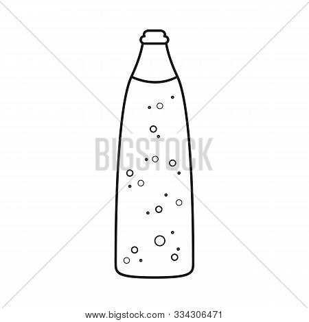 Vector Illustration Of Bottle And Soda Icon. Collection Of Bottle And Tipple Vector Icon For Stock.