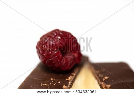 Fresh Raspberries On A White Background.fresh Raspberries On A White Background