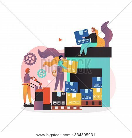 Delivery Services Vector Concept For Web Banner, Website Page