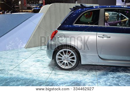 Geneva, Switzerland, March 06-2018: Abarth 695 Rivale At Gims