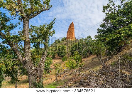 View of Las Medulas historic mining site, Las Medulas Natural Park, El Bierzo, Spain