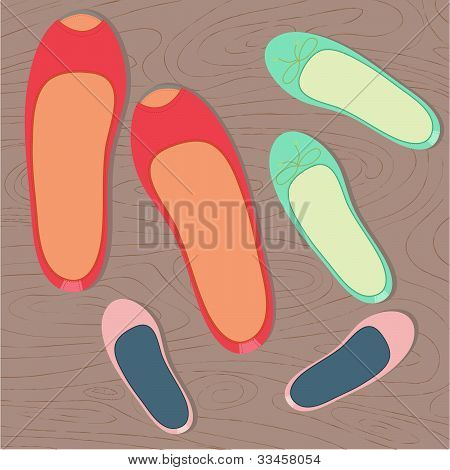 Matki i córki, buty