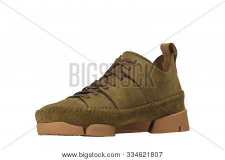 Medium Brown Ivory Mushroom, Men Women's Casual Shoes Sneakers Stock Photo, Women Brown Shoes With W