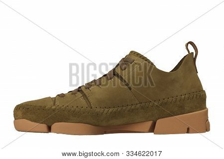 Medium Brown Ivory Mushroom, Men Women's Casual Shoes Sneakers Stock Photo, Women Brown Shoes With W
