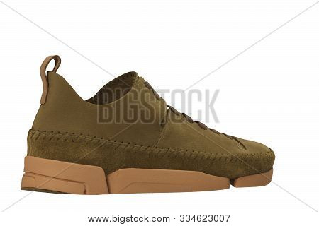 Medium Brown Ivory Mushroom, Men Women's Casual Shoes Sneakers Stock Photo, Women Brown Shoes With W