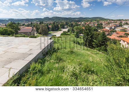 Kalofer, Bulgaria - August 5, 2018: Panoramic View Of Historic Town Of Kalofer, Plovdiv Region, Bulg