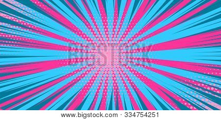 Pop Art Yellow Comics Book Cartoon Magazine Cover. Cartoon Funny Retro Pattern Strip Mock Up. Vector
