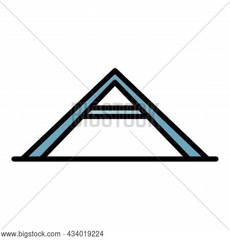 Dog Training Bar Icon. Outline Dog Training Bar Vector Icon Color Flat Isolated