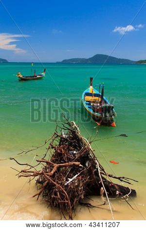 เรือหางยาวยาวหางเรือในจังหวัดภูเก็ต