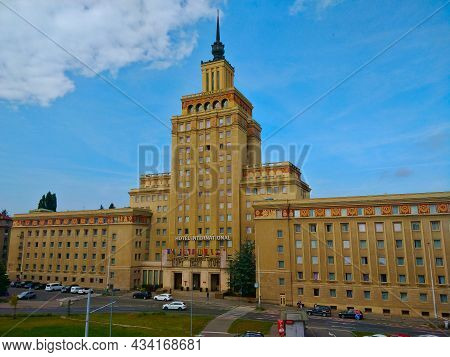 Prague, Czech Republic - September 12, 2021: Hotel Intercontinental In The Prague's Dejvice District