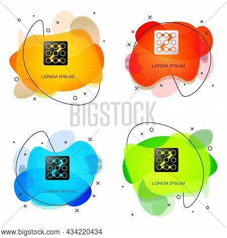 Black Graphic Password Protection And Safety Access Icon Isolated On White Background. Security, Saf