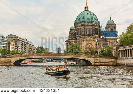 Historic Old Cathedral Building In Berlin. Landmarks Of Germany. Berlin, Germany - 05.17.2019