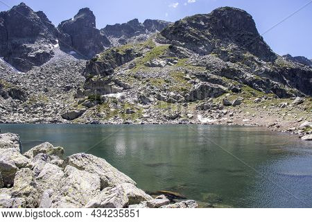 The Scary Lake And Kupens Peaks, Rila Mountain, Bulgaria
