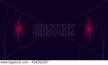 Sonar Wave Conceptual Light And Sound Abstract Background