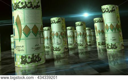 Lebanon Pound Money Banknotes Pack Illustration