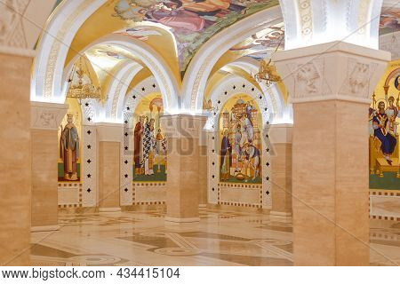 Belgrade, Serbia - July 21 2019: Crypt Of The Church Of Saint Sava, Serbian Orthodox Church In Belgr