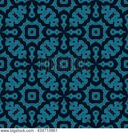 Batik Seamless Background. Songket Pattern Ornament With Vintage Style